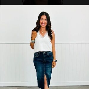 Ivory eyelash top NWT